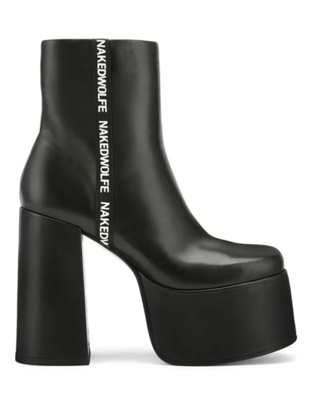 Naked Wolfe Black 130mm Posh Boots Middle Ground - Size US 5